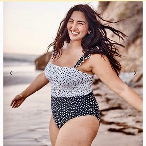 Summersalt swimsuit NWT size 16 black/white FTS